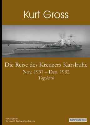 Die Reise des Kreuzers Karlsruhe. Buchcover gestaltet von aRthur Huber
